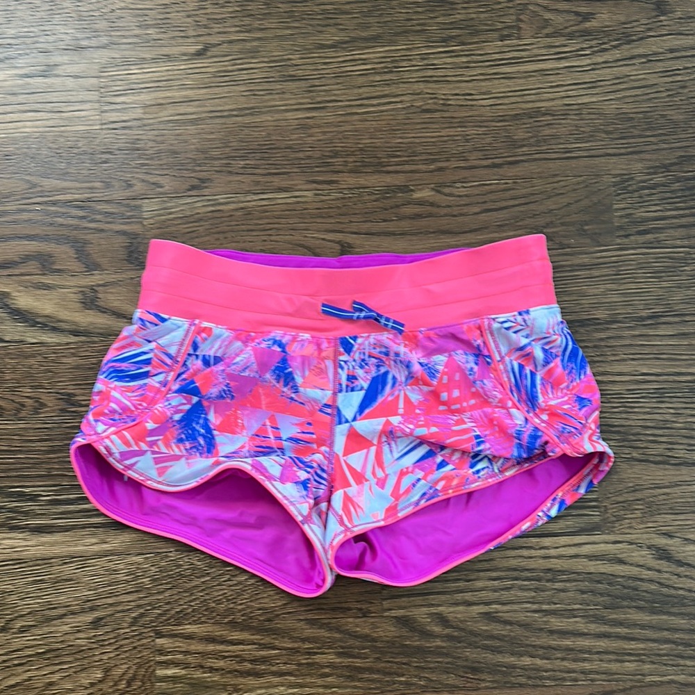 Ivivva By Lululemon Girls Active Shorts - Reversible - Size 10 - *waterproof